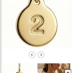 Helen Ficalora 14K rose Gold Number 2  charm